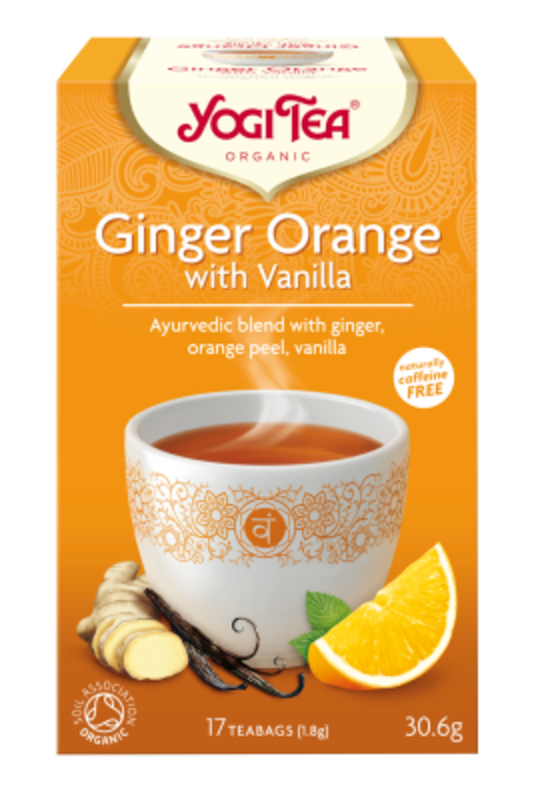 Ginger, Orange with Vanilla, Organic 17 Bags (Yogi Tea)