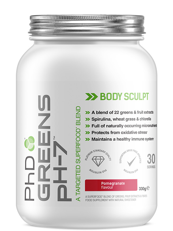 Greens pH7 Pomegranate Flavoured Powder 330g (PHD Nutrition)