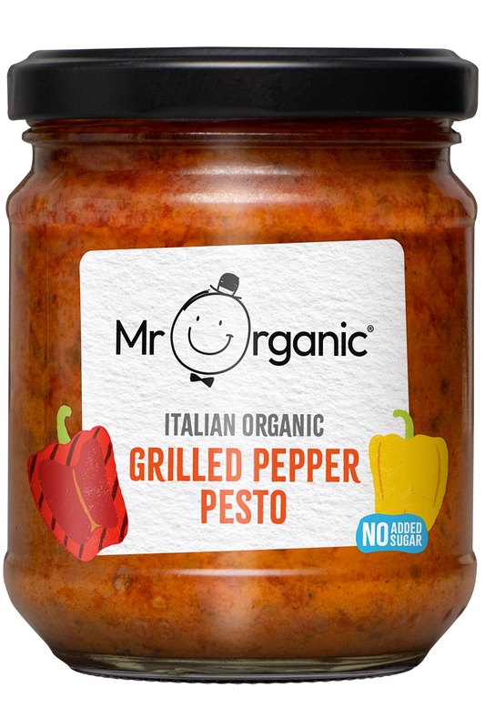 Organic Grilled Pepper Pesto 130g (Mr Organic)