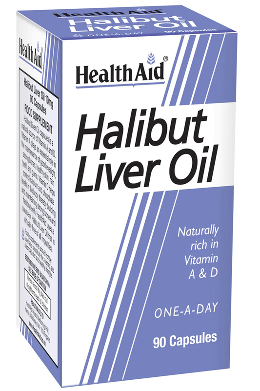 Halibut Liver Oil 90 Capsules (Health Aid)