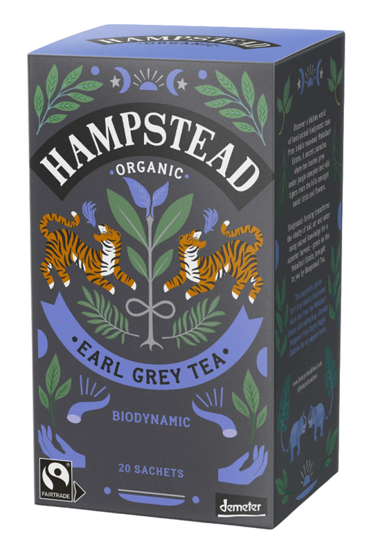 Organic Earl Grey Tea 20 Sachets 40g (Hampstead Tea)