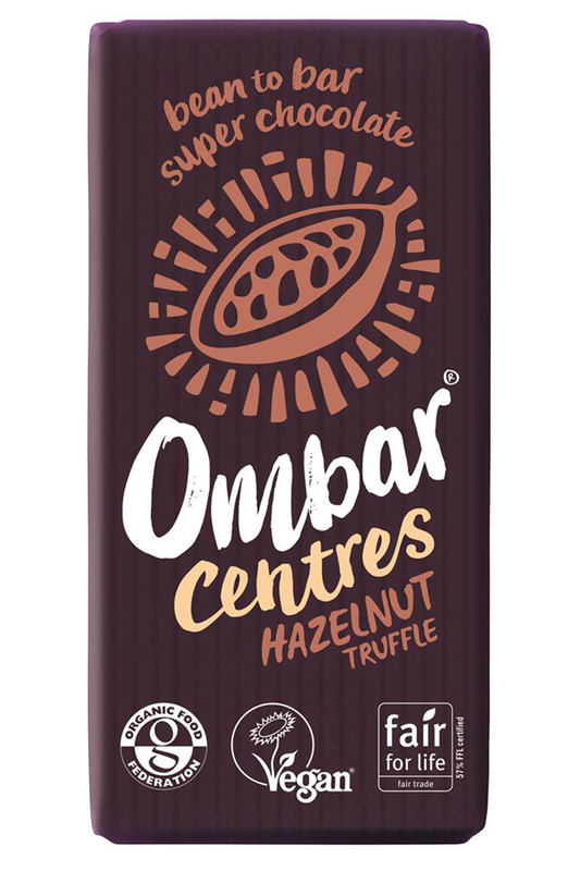 Hazelnut Truffle Dark Chocolate Bar 35g (Ombar)