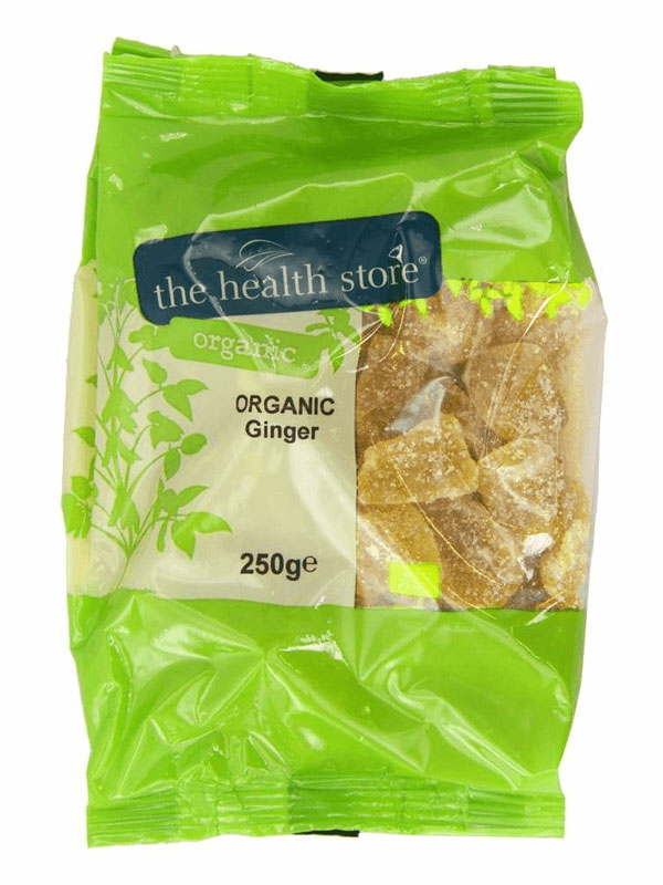 Crystallised Ginger, Organic 250g (THS)