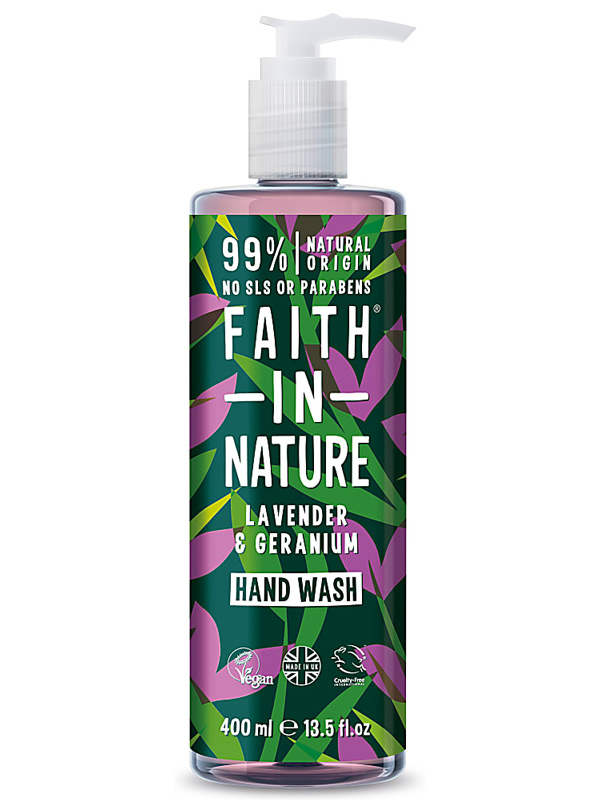 Lavender & Geranium Hand Wash 400ml (Faith in Nature)