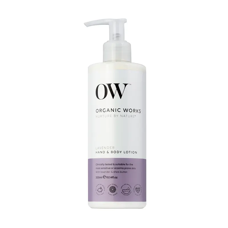 Organic Lavender Hand & Body Lotion 300ml (Organic Works)