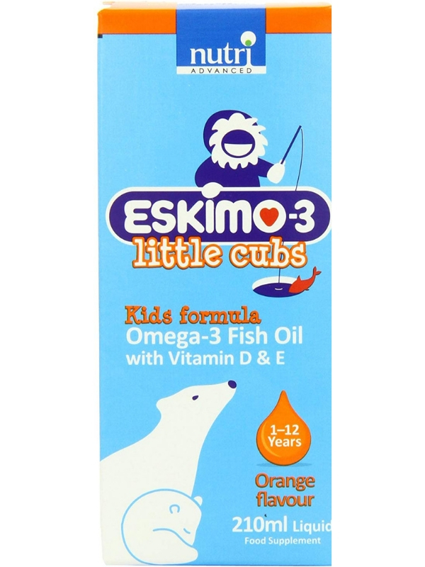 Little Cubs Fish Oil Orange Flavour 210ml (Eskimo)