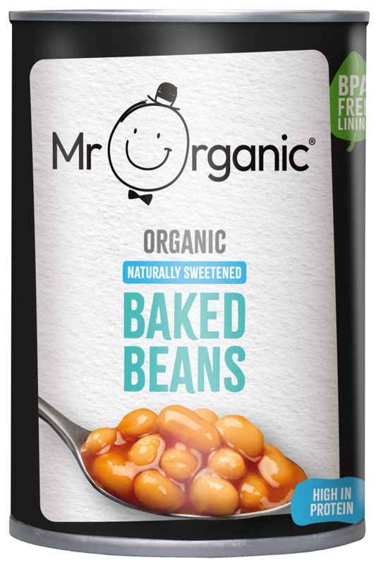 Organic Low Sugar Baked Beans 400g (Mr Organic)