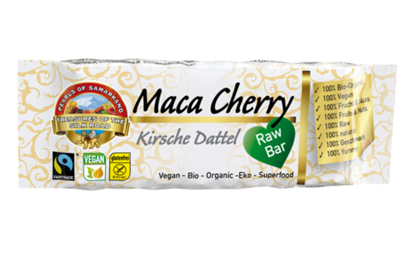 Maca & Cherry, Organic Raw Energy Bar 40g (Pearls of Samarkand)