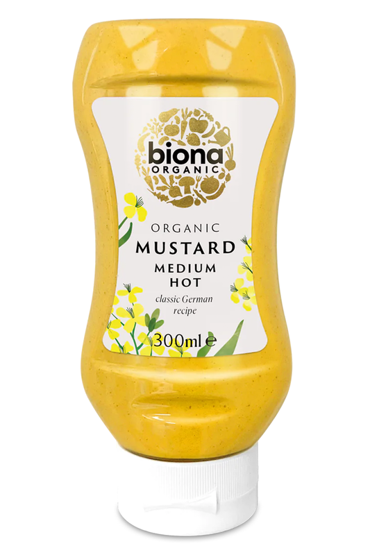 Organic Medium Hot Mustard 300ml (Biona)