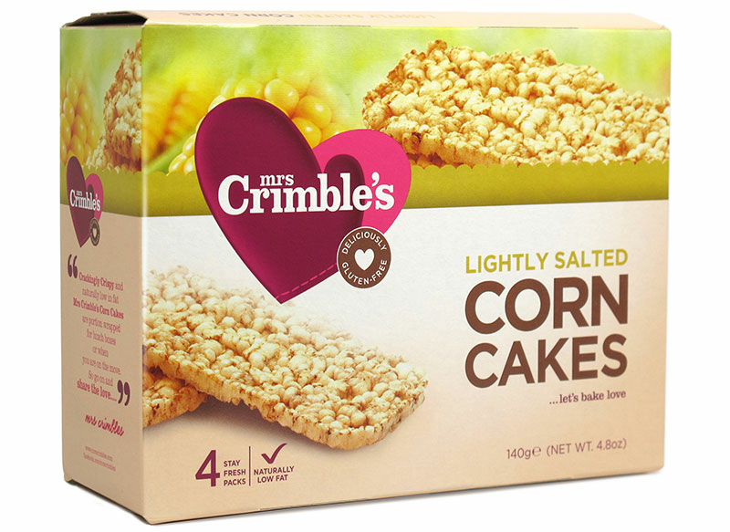 Lightly Salted Corn Cakes, Gluten-Free 140g (Mrs Crimble's)