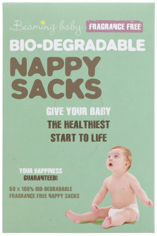 Bio-degradable Nappy Sacks Fragrance Free x 60 (Beaming Baby)