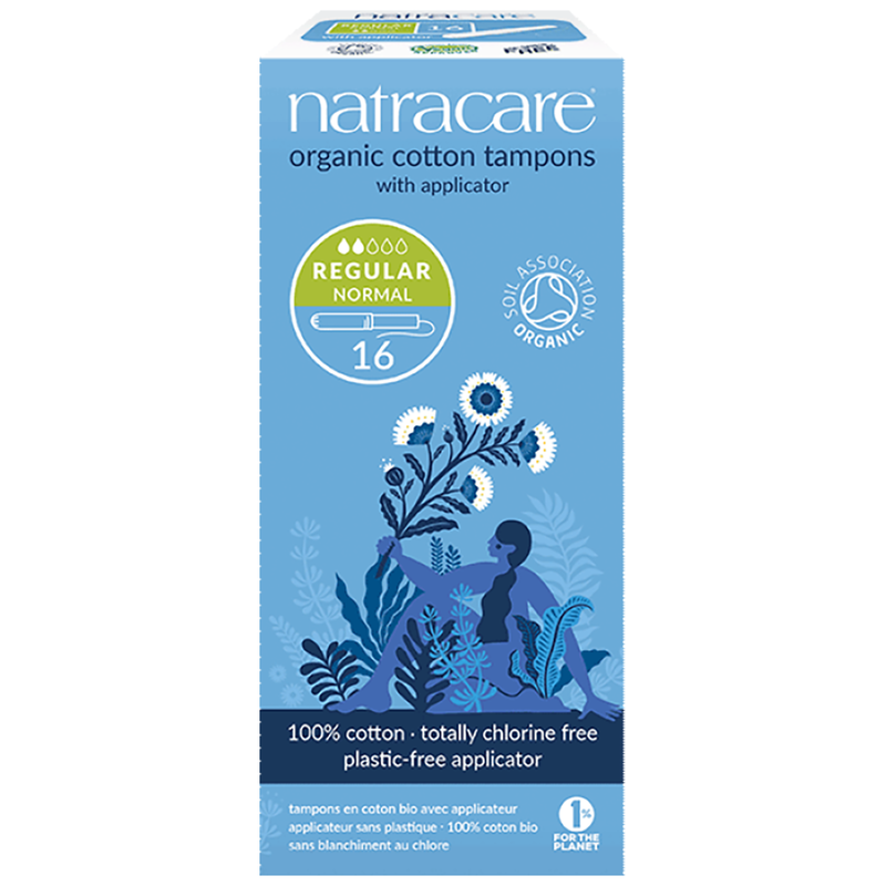 Organic Applicator Tampons Regular x16 (Natracare)