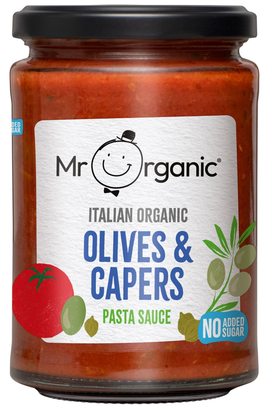 Organic Olives & Capers Pasta Sauce 350g (Mr Organic)