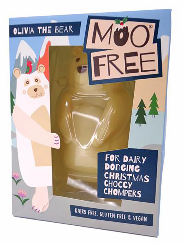 Olivia The Bear, Vegan White Chocolate 80g (Moo Free)