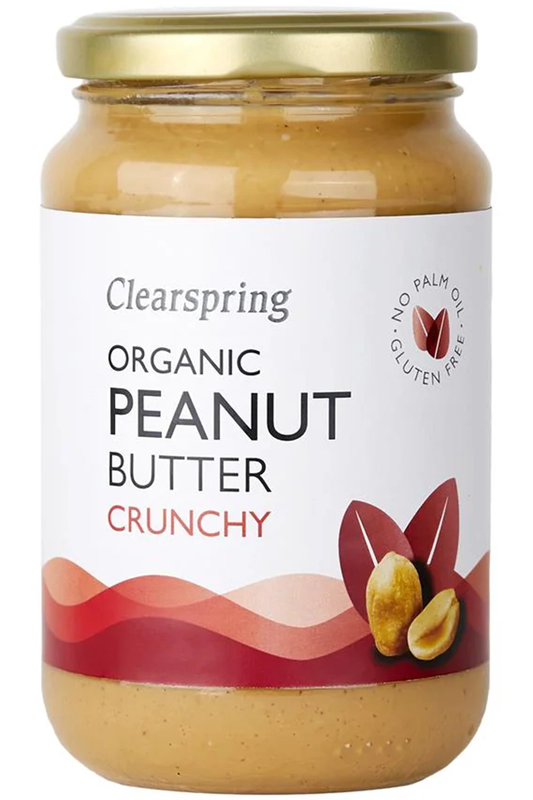 Organic Peanut Butter Crunchy 350g (Clearspring)