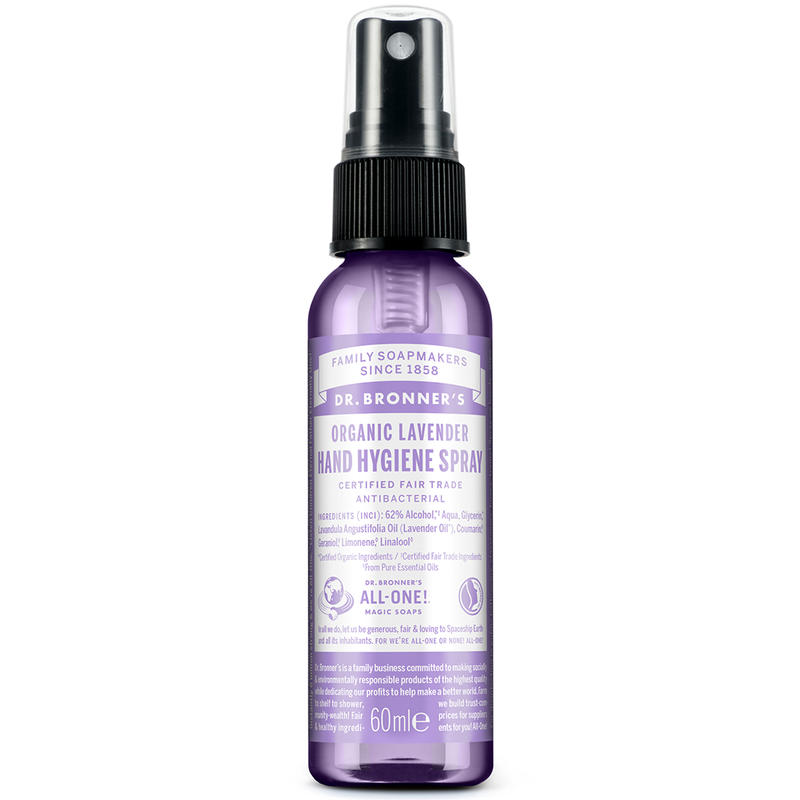 Organic Lavender Hand Hygiene Spray 60ml (Dr Bronner's)