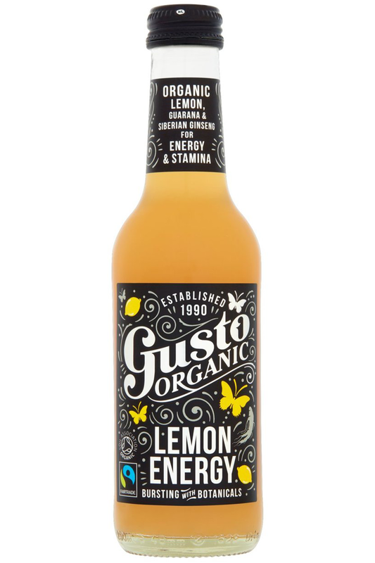 Organic Fairtrade Lemon Energy Drink 250ml (Gusto)