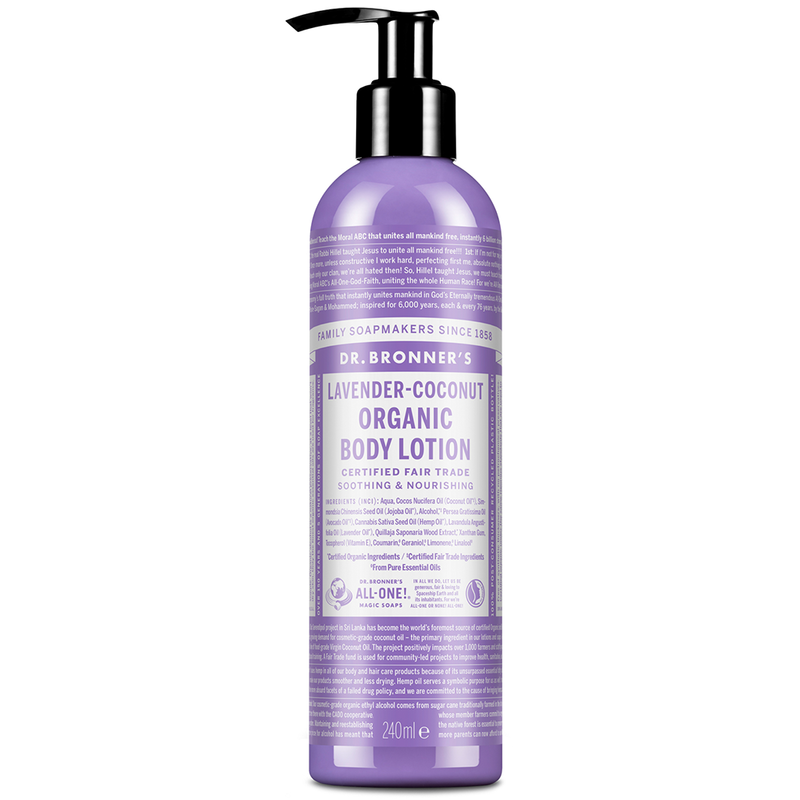 Organic Lavender Coconut Lotion 240ml (Dr. Bronner's)