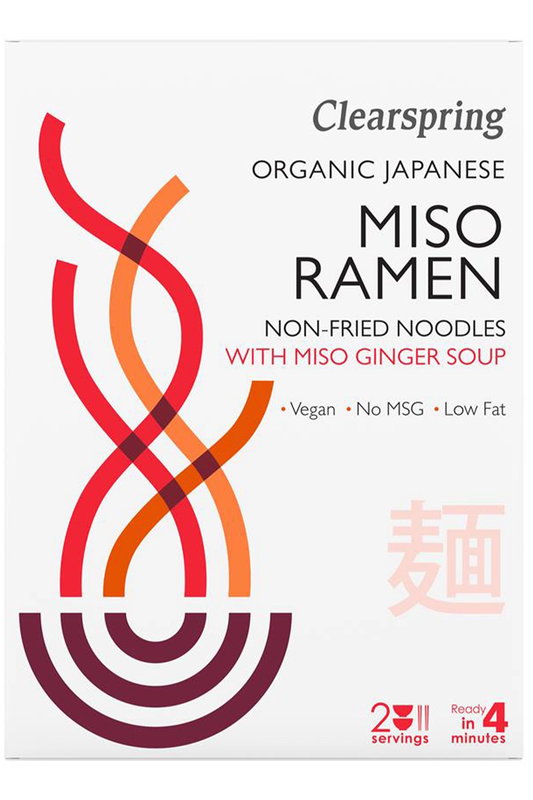 Organic Japanese Miso Ramen Noodles 210g (Clearspring)