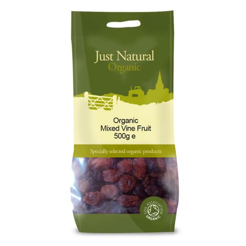 Mixed Vine Fruit 500g, Organic (Just Natural Organic)