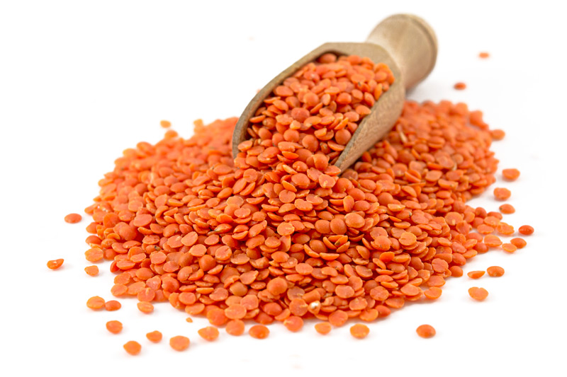 Organic Red Split Lentils 25kg (Bulk)