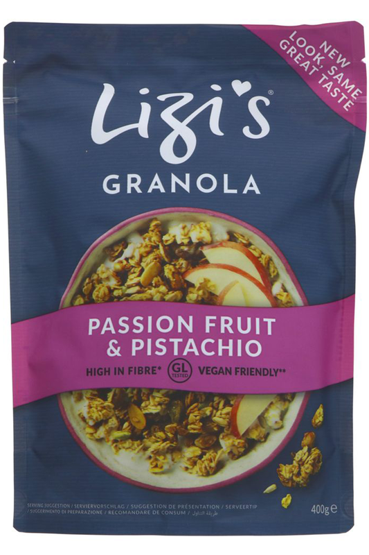 Passionfruit & Pistachio Granola 400g (Lizi's)