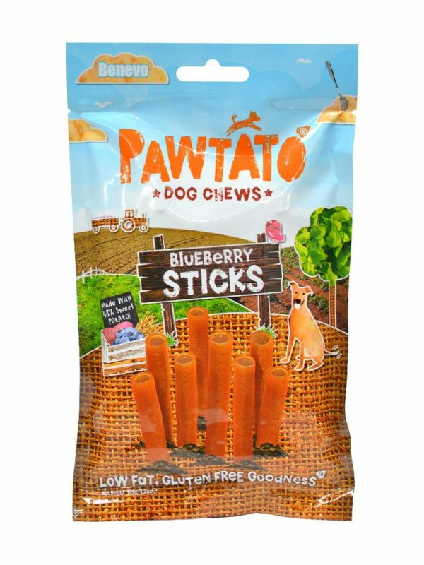 Pawtato Blueberry Sticks 120g (Benevo)