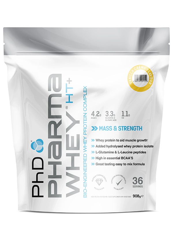 Pharma Whey Vanilla Creme Protein Powder 908g (PHD Nutrition)