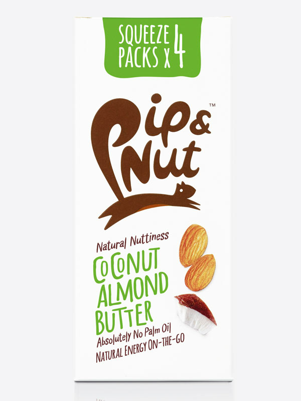 Coconut Almond Butter Squeeze Packs 4 x 30g (Pip & Nut)