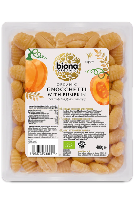 Organic Fresh Pumpkin Gnocchetti 400g (Biona)