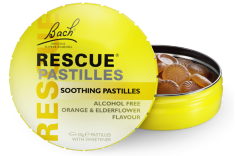 Rescue Remedy Orange & Elderflower Pastilles 50g (Bach Rescue Remedy)