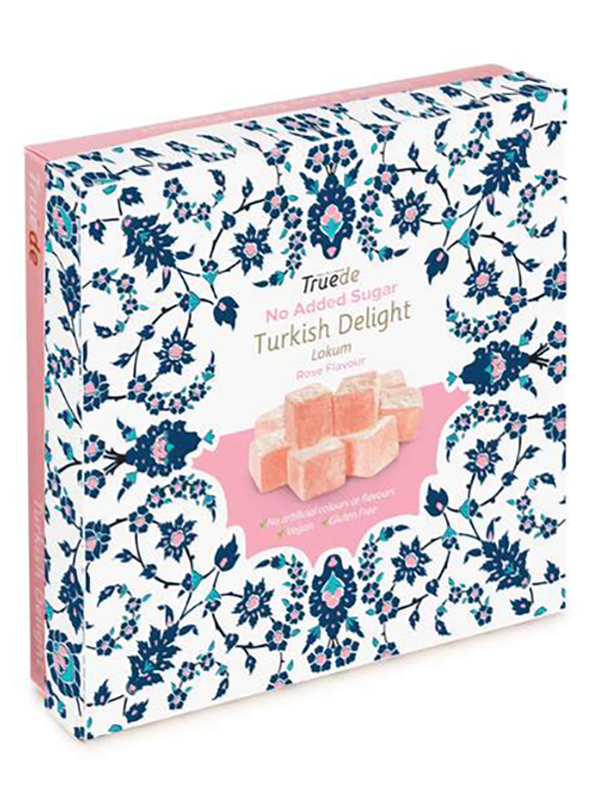 No Added Sugar Rose Flavour Turkish Delight 110g (Truede)