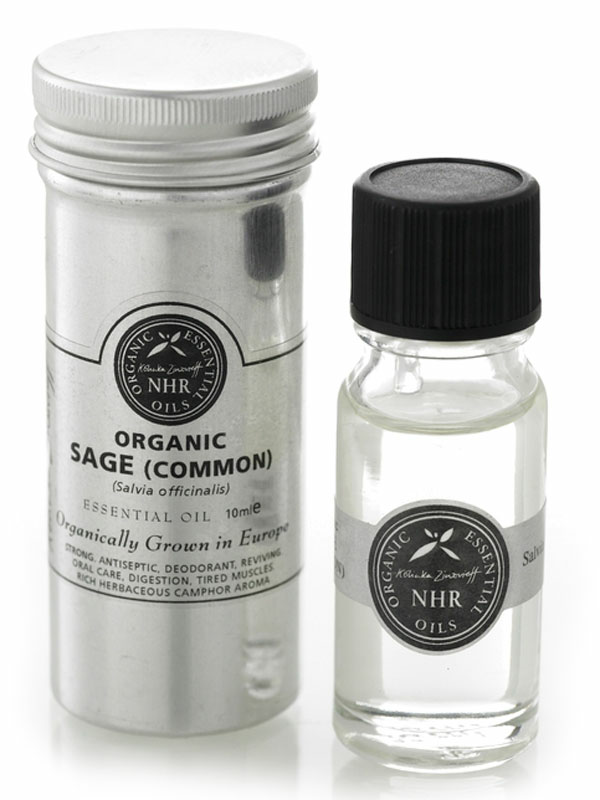 Organic Food Grade Sage Oil 10ml (NHR Organic Oils)