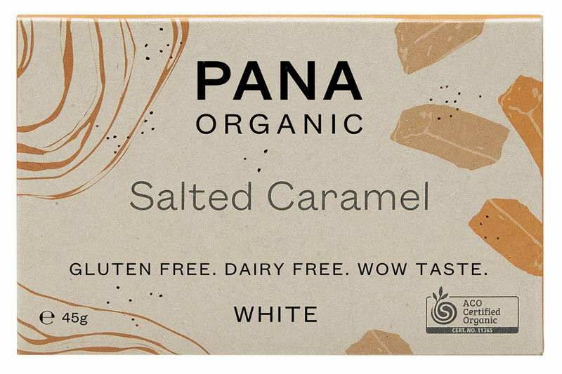 Organic Salted Caramel Chocolate Bar 45g (Pana Chocolate)