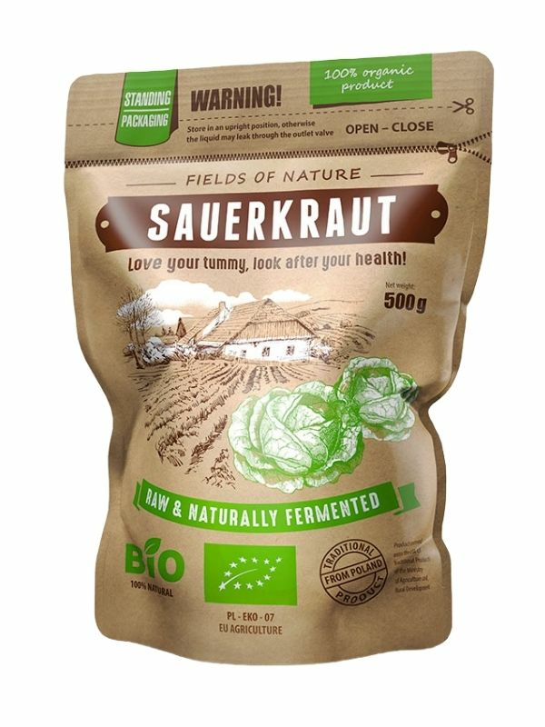 Organic Sauerkraut 500g (Fields Of Nature)