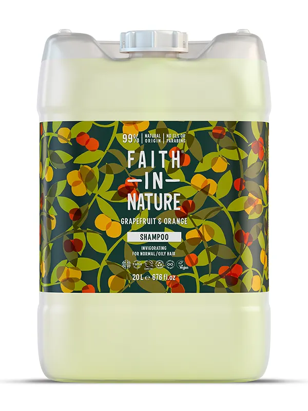 Shampoo Grapefruit and Orange 20L (Faith In Nature)