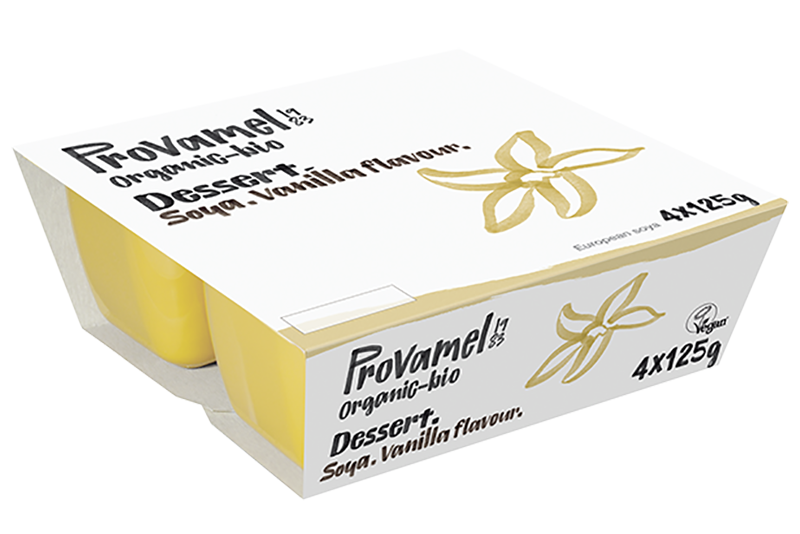 Organic Soya Vanilla Dessert 4 x 125g (Provamel)