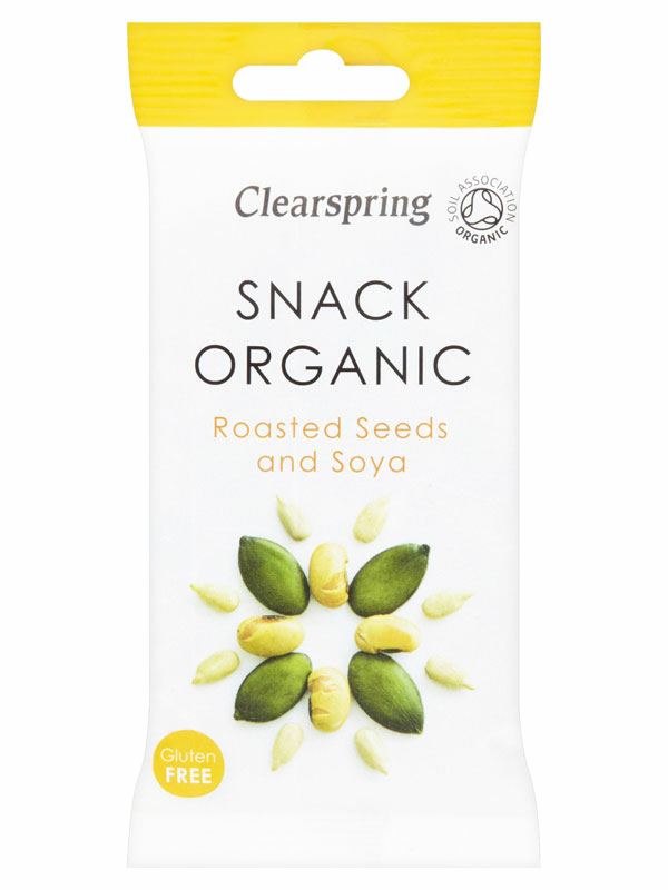 Clearspring Roasted Seeds & Soya Snack 35g