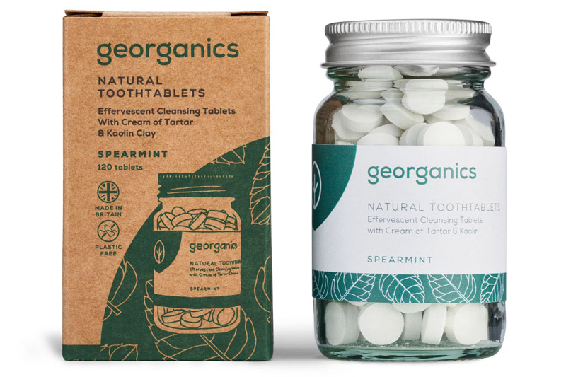 Spearmint Toothpaste 120 Tablets (Georganics)