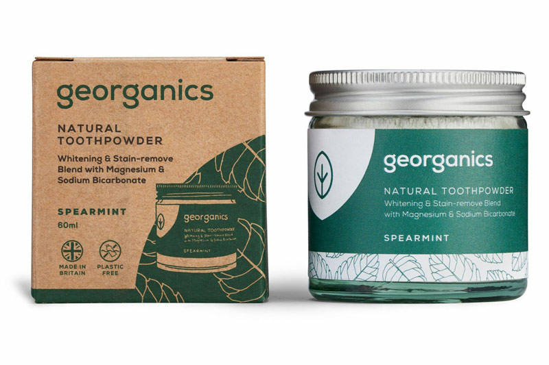 Spearmint Toothpowder 60ml (Georganics)