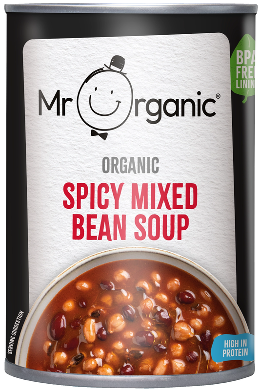 Organic Spicy Mixed Bean Soup 400g (Mr Organic)