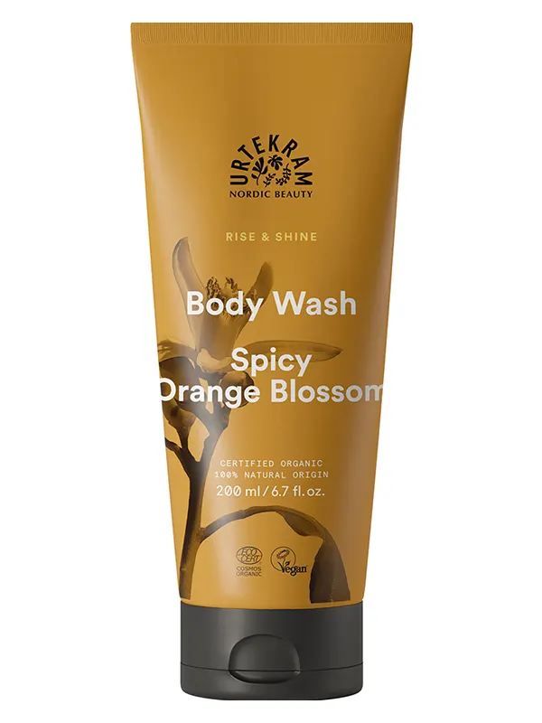 Organic Spicy Orange Blossom Body Wash 200ml (Urtekram)