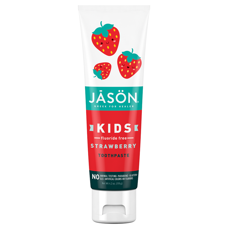 Kids Only! Strawberry Toothpaste Fluoride Free 119g (Jason)