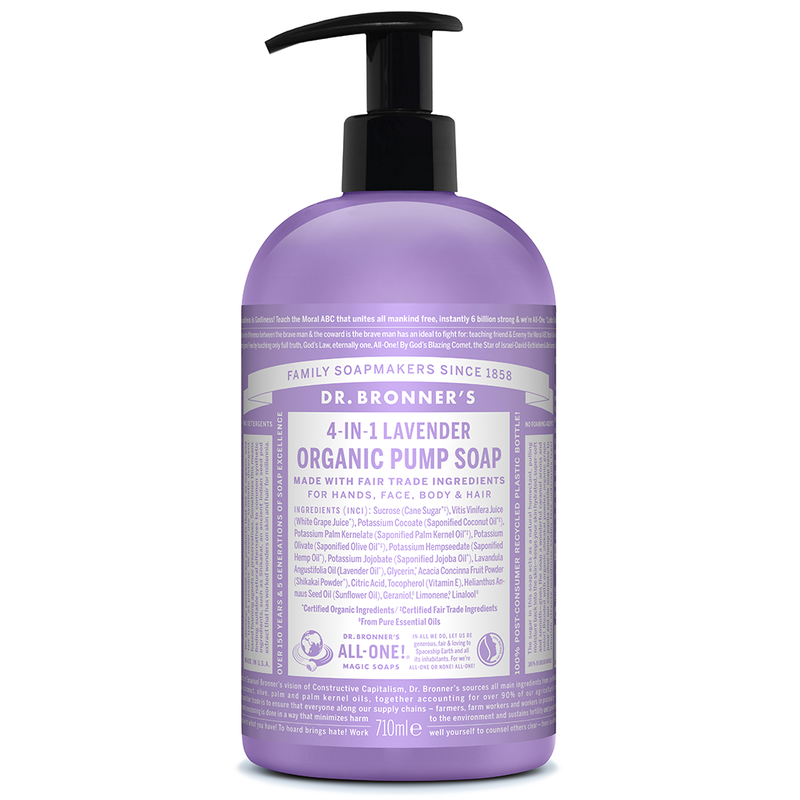 Organic Sugar Soap Lavender 710ml (Dr. Bronner's)