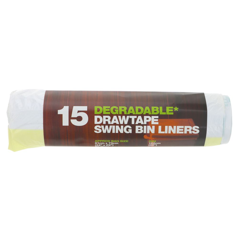 Swing Bin Liners Drawtape 50L (D2w)