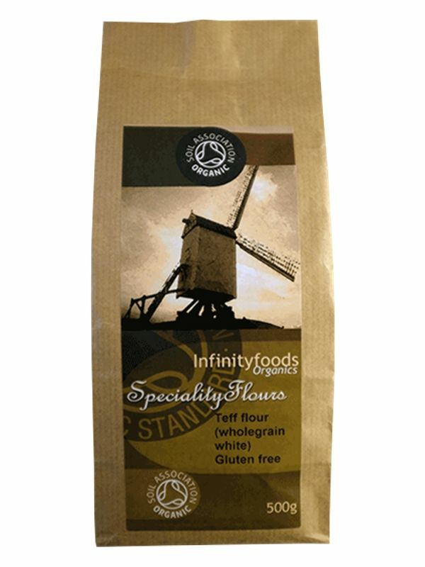 Wholegrain White Teff Flour, Organic 500g (Infinity Foods)