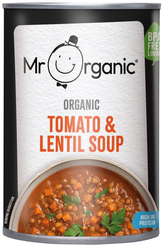 Organic Tomato & Lentil Soup 400g (Mr Organic)