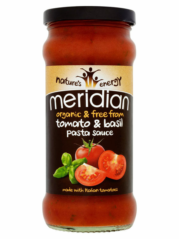 Tomato & Basil Pasta Sauce, Organic 350g (Meridian)