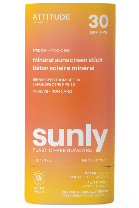 Tropical Sunscreen Stick 30 SPF 60g (Attitude)