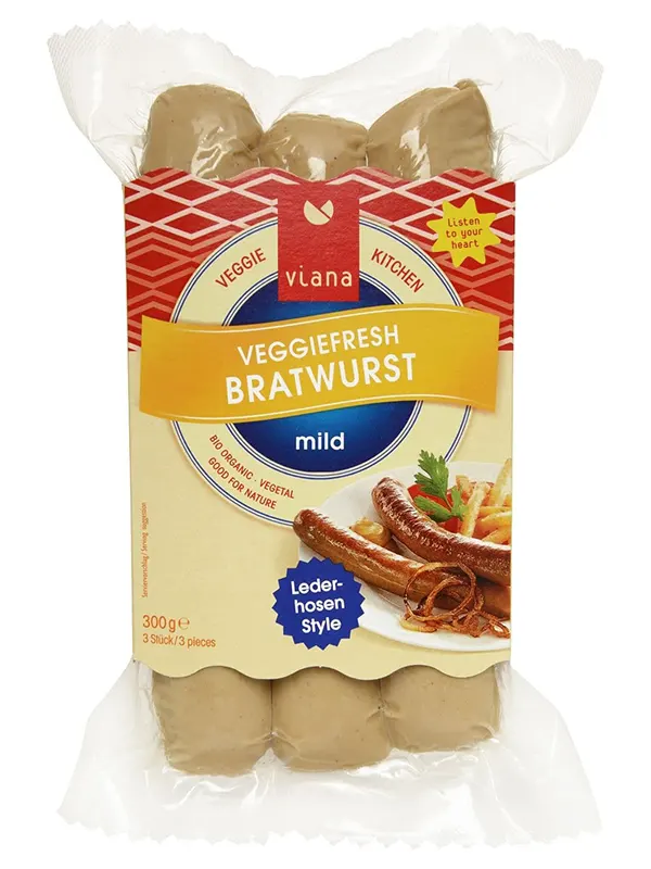 Organic Veggie Bratwurst 300g (VIANA)